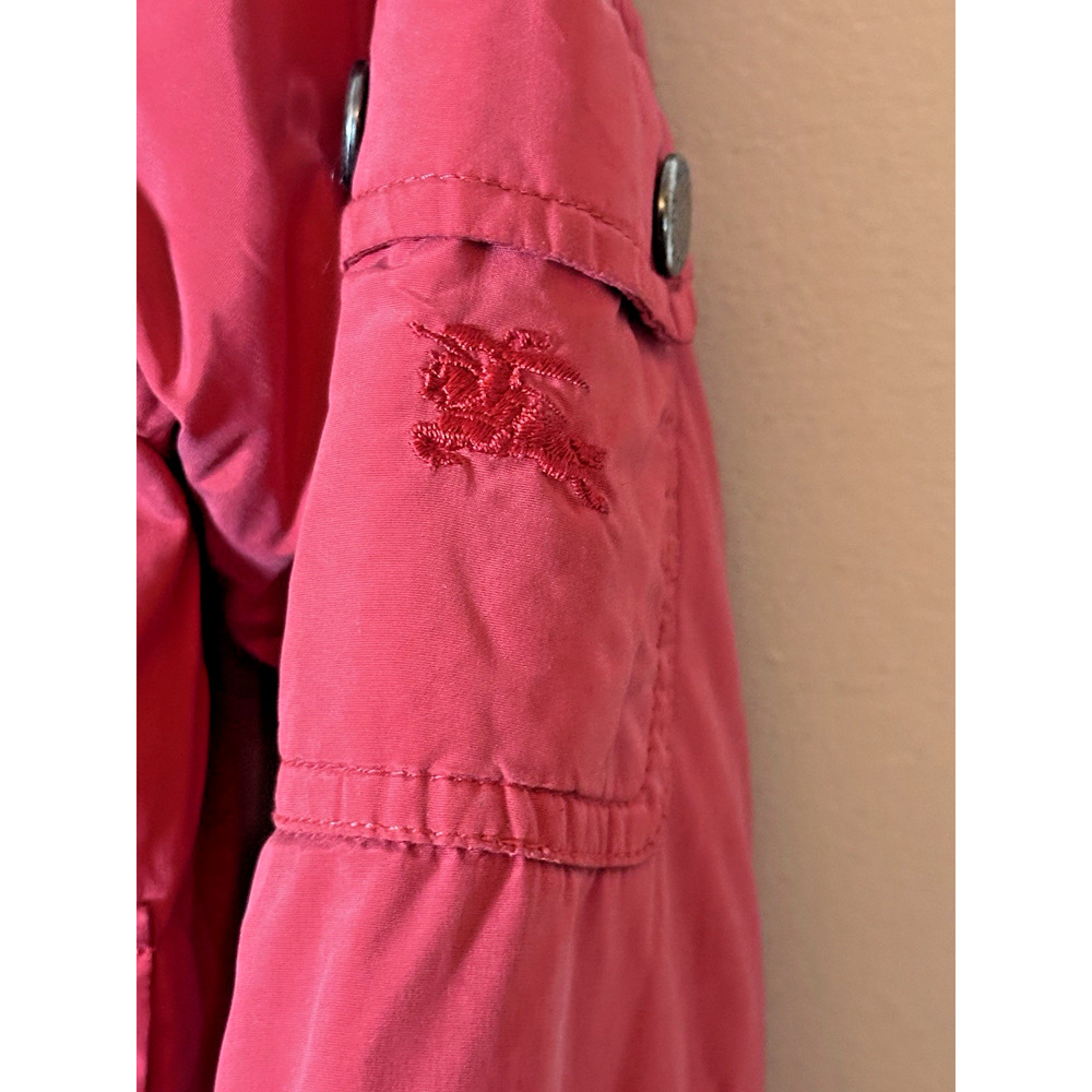 Burberry London Jacket Youth Red Nova Check Winter Rain Boy Zip Snap Size 10 US - Picture 9 of 12